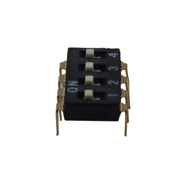 Dip switch 4 black Vertical
