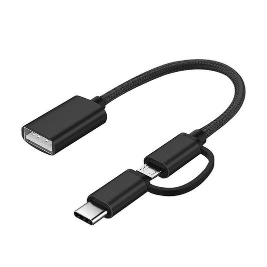 Cable Adaptador OTG: USB a Tipo C y/o Micro USB