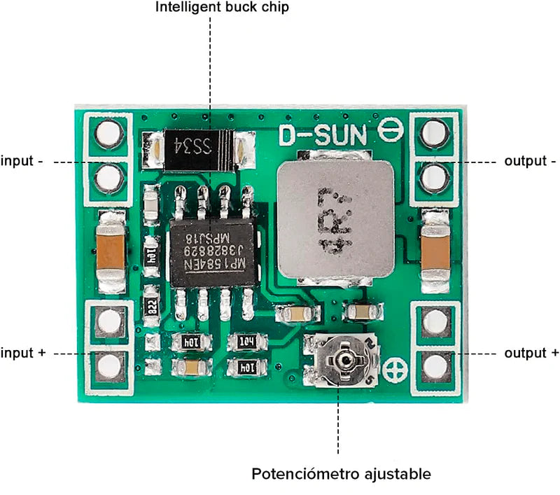 Regulador de Voltaje Step Down MP1584