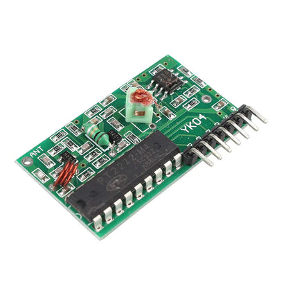 Control Remoto con Receptor RF 4 Canales