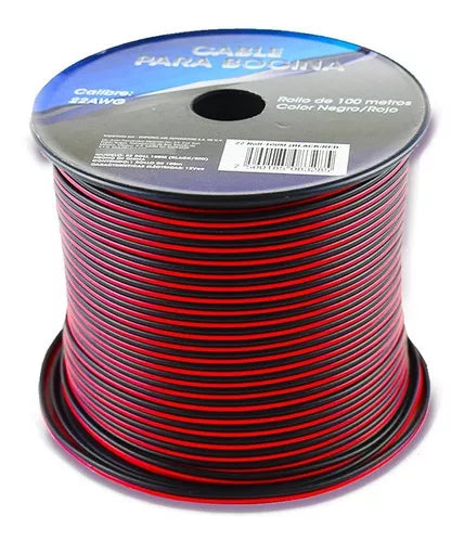 Cable de audio para bocina Cal. 22 / 1 Mt.