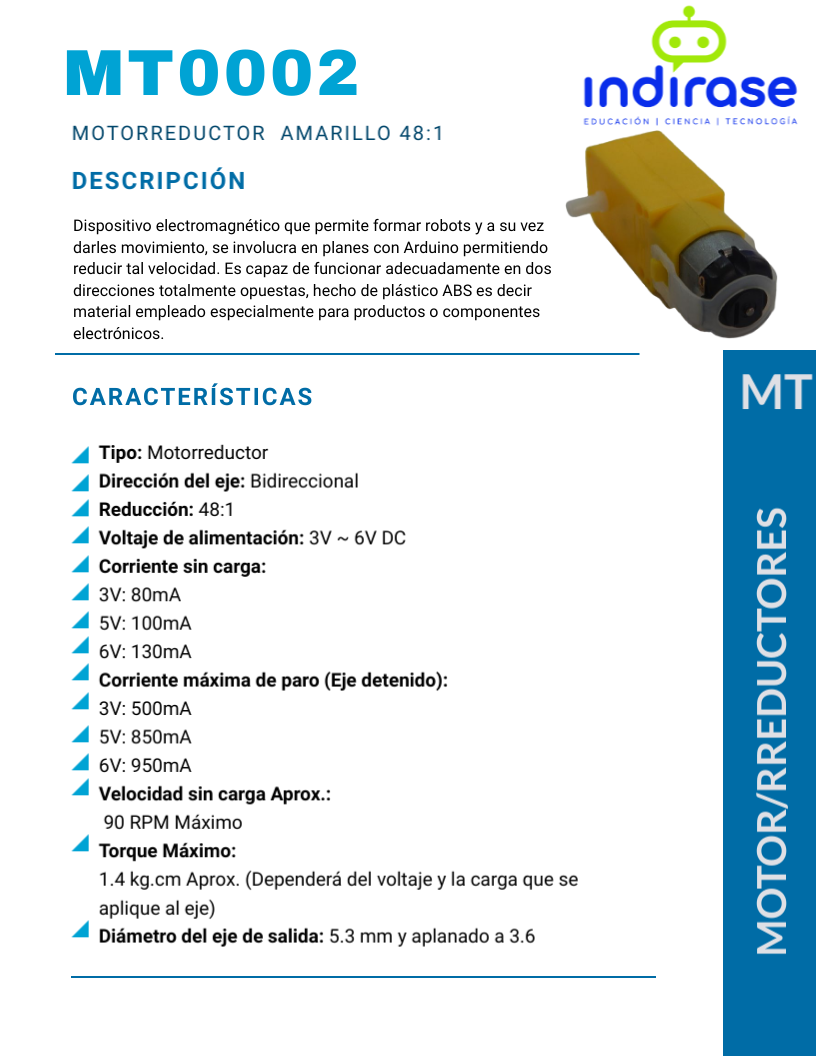 Motorreductor  Amarillo 48:1